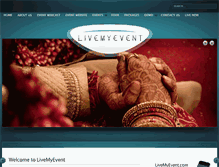 Tablet Screenshot of livemyevent.com